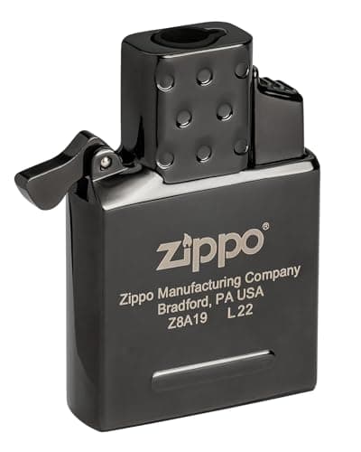 Image of Zippo Gas Insert for Windproof Lighters – Black – Single Flame Insert – Blue Jet Flame – Refillable with Butane – Fits All Classic Zippo Cases