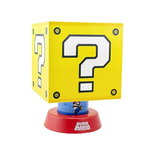 Image of Super Mario Question Block Lamp - Officially Licensed Nintendo Merchandise with Three Brightness Settings and Auto Shut Off, Home or Office Decor, Gift for Mario Bros Fans | Paladone