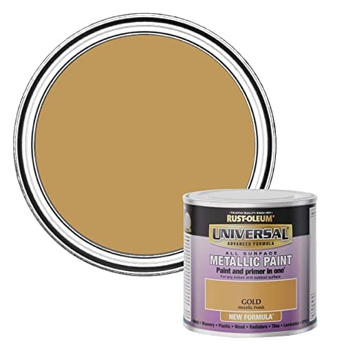 Image of Rust-Oleum Universal Paint Metallic Gold 250ml, (RO1030401F1)