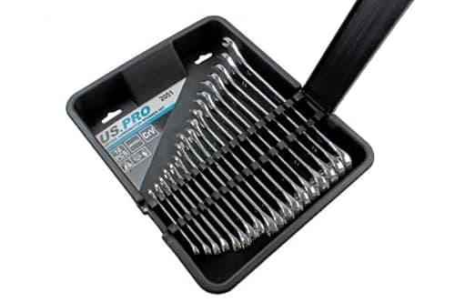 Image of US PRO 18pc Metric Combination Spanner Wrench Set 6mm to 24mm 2051