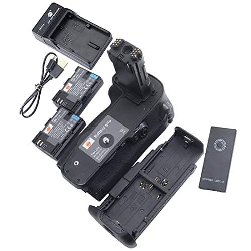 Image of DSTE BG-E20 Battery Grip with Remote Control + 2x LP-E6 Battery + USB Charger for Canon EOS 5D Mark IV