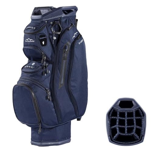 Image of Sun Mountain C-130 Cart Bag – 14-Way Trolley Golf Bag with Extra Storage – Navy (2026)