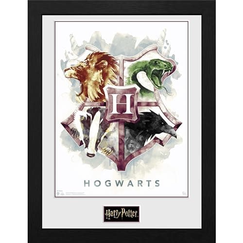 Image of GB eye Harry Potter Hogwarts Water Colour 30 x 40cm Framed Collector Print