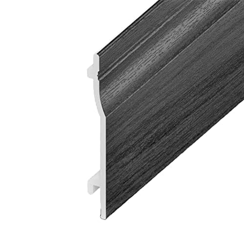 Image of PVC Shiplap Cladding - Plastic Exterior Wall Cladding Weatherboard - 150mm Wide x 5m Lengths - Anthracite Grey