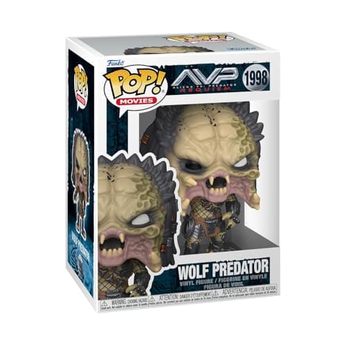Image of Funko POP! Movies: Aliens vs. Predator Requiem - Wolf Predator - 1 in 6 chance of receiving the rare Chase variant - Styles may vary - Collectable Vinyl Figure - Gift Idea - Official Merchandise