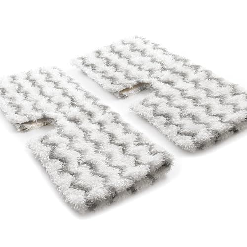 Image of Reliapart 2 Pack Steam Mop Pads Compatible with Shark S6001, S6003, S6005 Series Klik n’ Flip Steam Mop – Double-Sided Microfibre Rectangular Covers for Hard Floor Cleaning