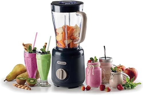 Image of Ariete Breakfast Line Table Blender, 500w, 2 Speed, Pulse, 1.5L, Non-Slip Feet, Ariete 0584, Dark Grey