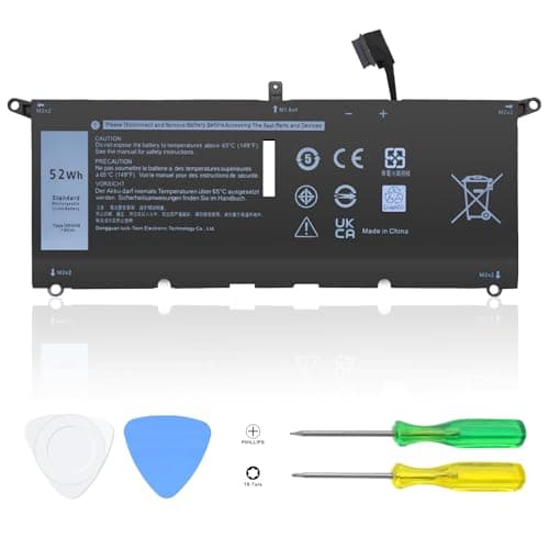 Image of 52Wh DXGH8 Laptop Battery Compatible with Dell Laptop Battery DXGH8 for XPS 13 9305 9370 9380 7390 Inspiron 5391 5390 7490 7390 7391 2-in-1 Latitude 3301