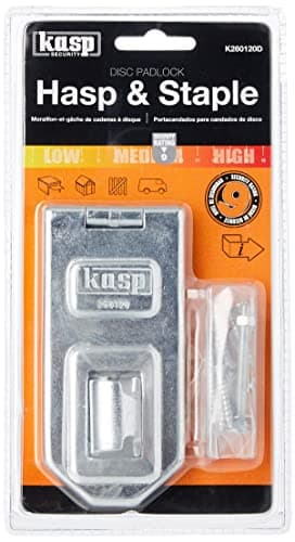 Image of Kasp 260 Disc Lock Hasp & Staple - 120 Millimeters