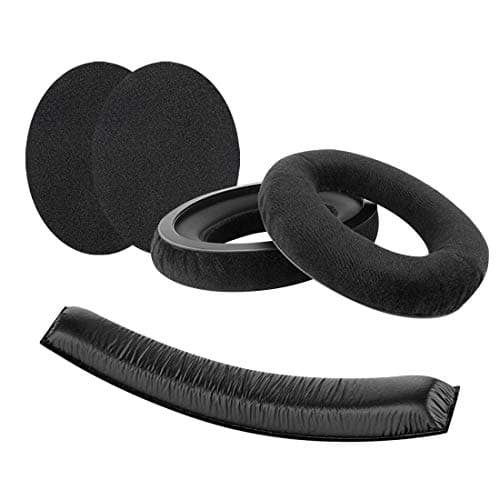 Image of Geekria Earpad and Headband Set Compatible with Sennheiser HD 380/380 Pro, PC350, Game Zero Headphones, Repair Parts Suit (Black)