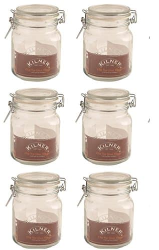 Image of 6 x Kilner 1.5lt Square Clip Top Jars
