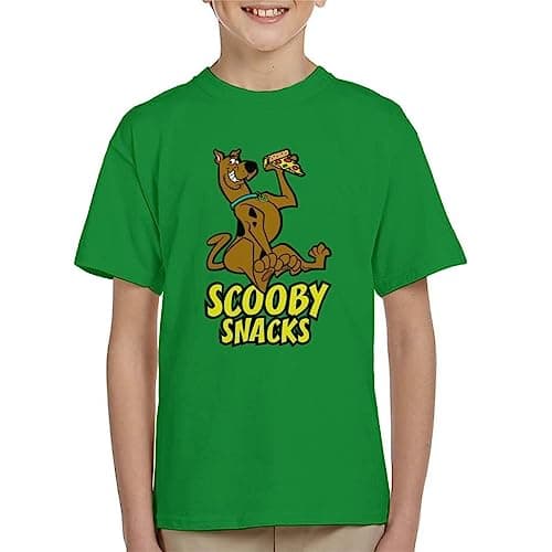 Image of All+Every Scooby Doo Pizza Scooby Snacks Kid's T-Shirt Kelly Green