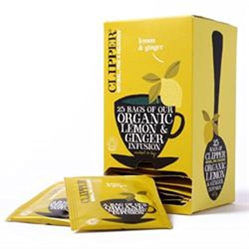 Image of Clipper Org Lemon & Ginger Envelopes 25 Bag x 1