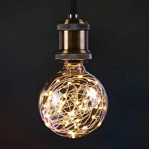 Image of AIFUSI LED Light Bulb, E27 Copper Wire Vintage LED Bulb, 3 W, 300 lm, Warm White, Creative Fairy Lights, Decorative Lighting for Home Cafe, Party, Holiday, Wedding, Non-Dimmable
