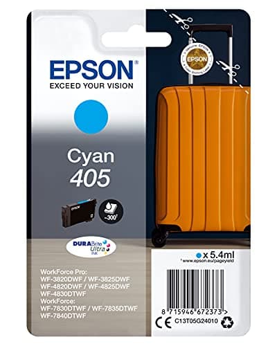 Image of Epson Singlepack Cyan 405 DURABrite Ultra Ink
