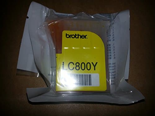 Image of Brother LC800Y yellow ink inkjet print cartridge LC800 LC-800