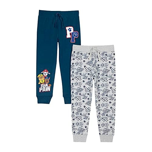 Image of Paw Patrol Boys Jogging Bottoms Pack of 2, Chase & Marshall 2PK Tracksuit Bottoms (as8, Age, 3_Years, 4_Years) Navy