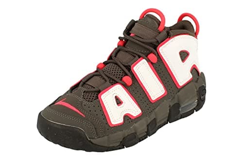 Image of NIKE Air More Uptempo GS Basketball Trainers DH9719 Sneakers Shoes (UK 4 US 4.5Y EU 36.5, medim ash White Black 200)