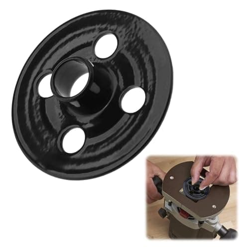 Image of Wjelet Template Guide Bush 344364-5 for Makita Routers 3612C 3612BR 3620 RP0900 RP1801 RP2301 DRT50, Durable Black Design for Precision Routing