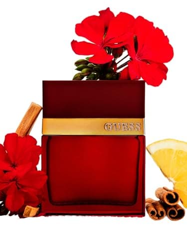 Image of GUESS Seductive Red, Eau de Toilette for Men, Amber Vanilla Perfume, Elegant and Long-lasting
