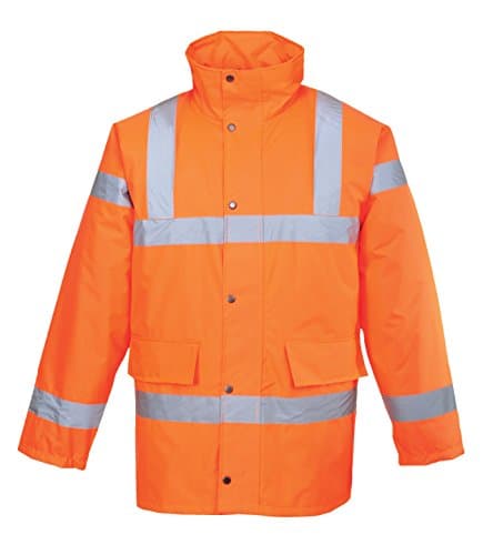 Image of Portwest Hi-Vis Traffic Jacket, Size: XXXL, Colour: Orange, RT30ORRXXXL