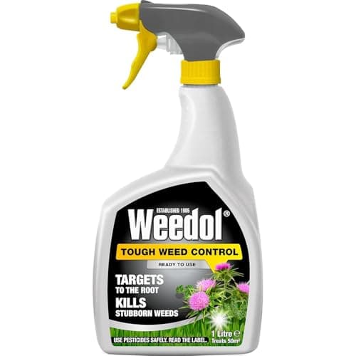 Image of Weedol Tough Weed Control 1L Spray / 3L RTU / 5L Power Sprayer | Ready to Use Garden Weed Killer for Deep-Rooted Weeds | No Glyphosate Formula (1L RTU)