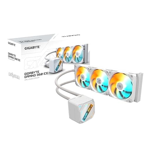 Image of GIGABYTE GAMING 360 ICE Liquid CPU Cooler- 3x120mm ARGB Fans, slide-in interlocking mechanism, DAISY-CHAIN, Intel LGA 1851 and AMD AM5 Compatible