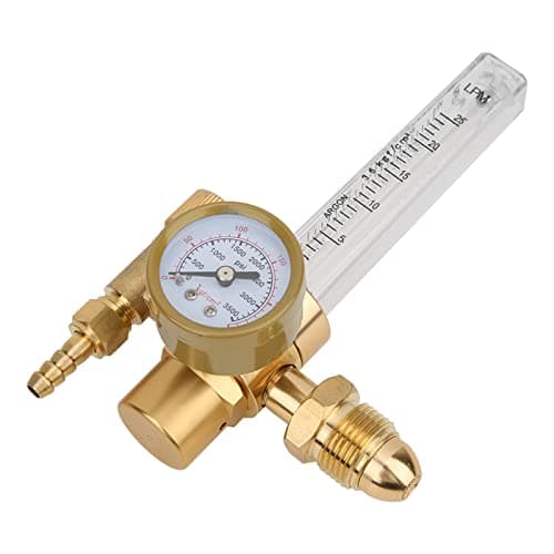 Image of Argon Flowmeter Regulator, Argon Regulator Meter G5/8 Male Thread CGA580 Connector Argon CO2 Mig Tig Meter Gas Regulator Gauge with Pressure Reducer