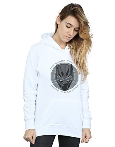 Image of Marvel Women's Black Panther Made in Wakanda Hoodie White Small