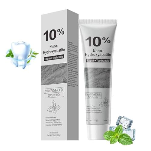 Image of 10% Nano-Hydroxyapatite Toothpaste, Remineralizing Whitening Tooth Paste, Enamel Protection, Natural, Remineralizing, Mint Flavor, Strengthening & Protecting Tooth Enamel (1)