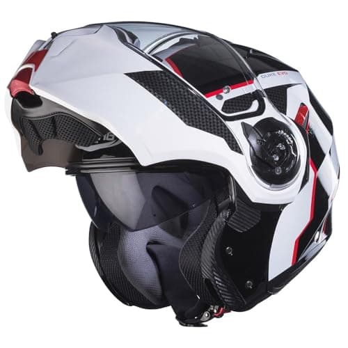Image of Caberg Duke Evo Move Modular Motorcycle Helmet Black/White/Red (XS)