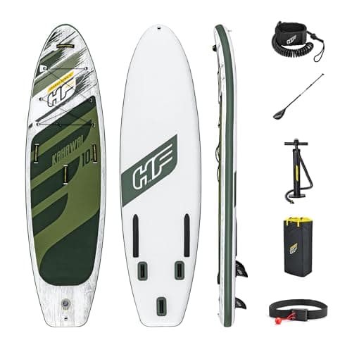 Image of Bestway Hydro-Force Inflatable SUP, Kahawai Stand Up Paddle Board with Paddle, Carry Bag and Pump, 10ft 2