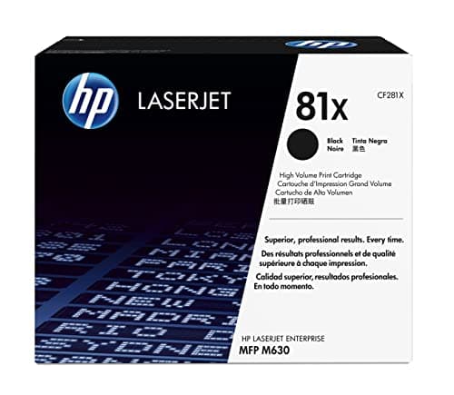 Image of HP 81X - High Yield - black - original - LaserJet - toner cartridge ( CF281X )