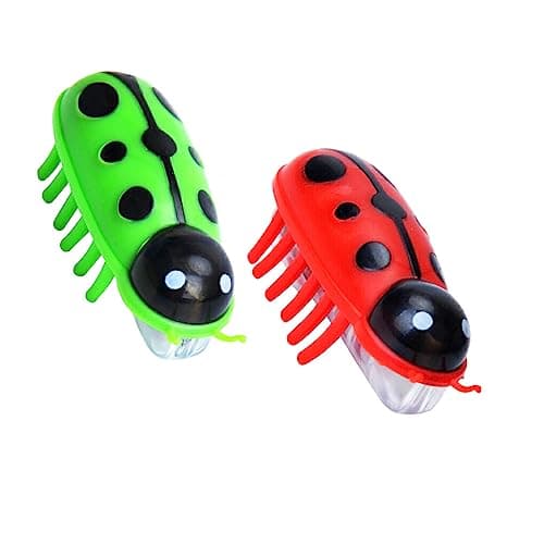 Image of budiniao 2 Pieces Mini Robot for Beetle Electric Insect Cat Bug Escape Obstacle Automatic Flip Funny Battery Operated Pet Playing Toys