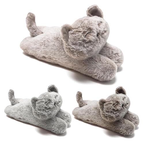 Image of GEEZY Weighted Cat Door Stop Animal Design - Heavy Decorative Fabric Pet Floor Stopper - Fluffy Novelty Decor for Bedroom, Living Room, Cute Home Gift for Cat Lovers, Assorted Colours