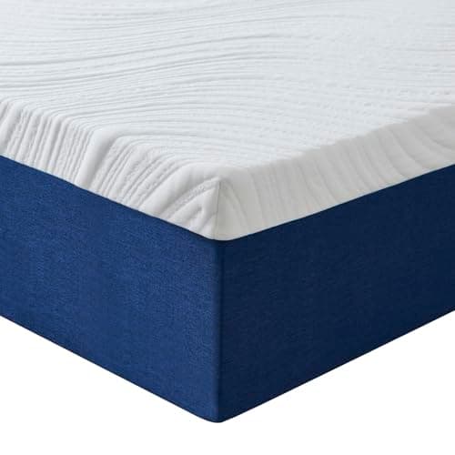 Image of Hiimgo Double Mattresses Memory Foam - Orthopaedic Medium Firm Support, Breathable Carved Knitted Cover for Back Pain & Pressure Relief (190x135x18cm)