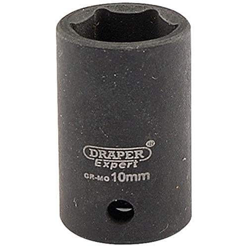 Image of Draper 5014 1/4" Square Drive Hi-Torq 6 Point Metric Impact Socket, 10 mm Size