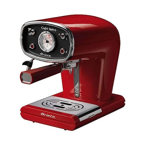 Image of Ariete 1388A Pressure Coffee Machine Retro-red 1388, Stainless Steel, 900 W, 1 Liter