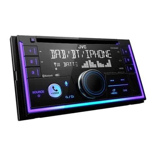 Image of JVC Car Radio 2DIN, CD, USB, iPod, Bluetooth, Dab+, KW-DB95BT Black