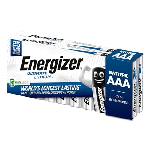 Image of 20 Energizer Ultimate Lithium AAA Batteries - Long Lasting Ministilo Batteries for Cameras, Watches, Torches