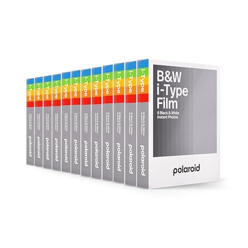 Image of Polaroid 6090 B&W Film for i-Type - 12 Pack, Black & White, 96 Films
