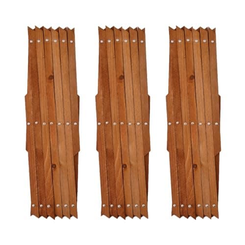 Image of KANTA Wooden Trellis Expandable Expanding Garden Trellises Riveted Climbing Plants Decoration Plant Partitioning Trellis Wall Panel For Small Animals Pack Of 3 (1.8 x 0.3m KL2002)