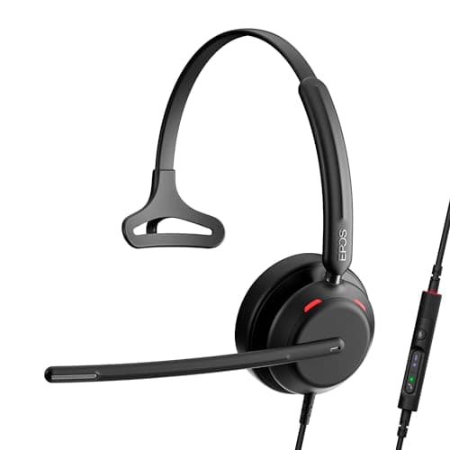 Image of EPOS IMPACT 730T Mono Wired USB C and USB A Headset for PC with Noise-Canceling Mic, Microsoft Teams Certified, In-Line Controls, Comfortable Fit, Ideal for Office Calls, Remote & Hybrid Work