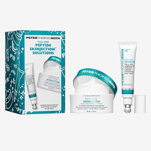 Image of Peter Thomas Roth Peptide Skinjection™ 2-Piece Kit - Face & Eye Set with Peptides & Hyaluronic Acid - Firming Eye Cream & Moisturising Cream - Anti-Ageing Care for Smooth Skin