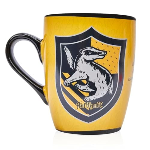 Image of WOW! STUFF Harry Potter Sorting Hat Mug - Hufflepuff | Heat Reveals Your Hidden Hogwarts House | Pour in Your Hot Drink to See Your House | Official Harry Potter Licensed Mug