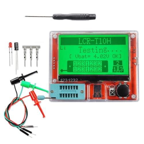 Image of Fasizi LCR T10H Transistor Tester NPN MOS ESR Meter For Diode Resistance MOSFET Meter Transistor Tester Resistance