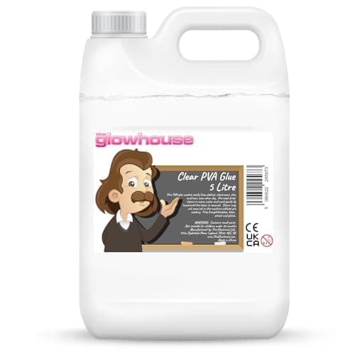 Image of Glowhouse Premium 5L Washable Clear PVA Glue - Eco Craft & School Glue for Slime (5 Litre)