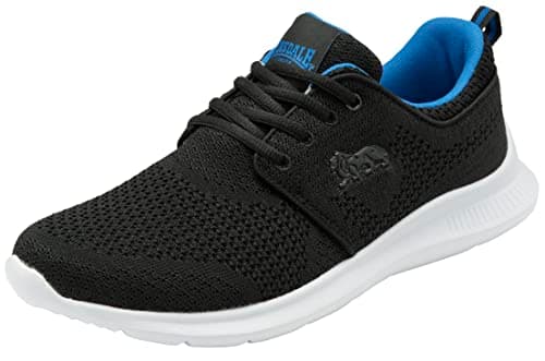 Image of Lonsdale Durham LMA534 Men's Sport Shoe Black/Reflex Blue 12