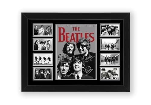 Image of AllStarMedia The Beatles Signed Poster Print- Limited Edition Autograph Fan Gift – Collectible Memorabilia Merchandise (Unframed A4 (30x21cm))