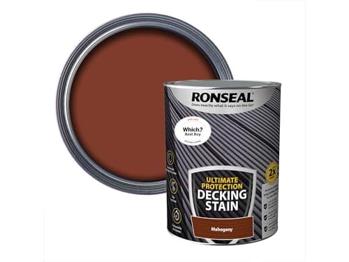 Image of Ronseal Ultimate Protection Decking Stain Rich Mahogany 5L